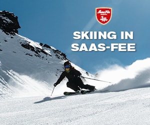Skiing in Saas-Fee, Switzerland
