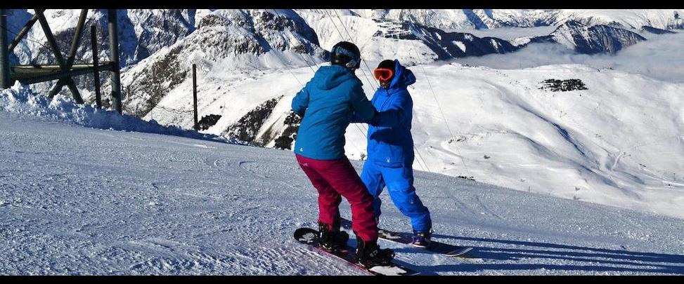 Private Snowboarding Lessons for All Levels from European Ski School Les Deux Alpes