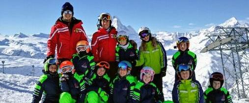 Kids Ski Lessons (5-12 y.) for All Levels from Rideem Ski School Breuil-Cervinia