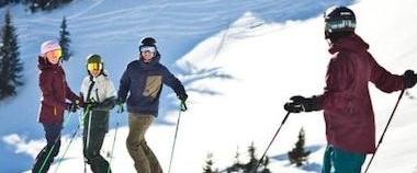 Adult Ski Lessons for Beginners from Ski School Snowacademy Saalbach