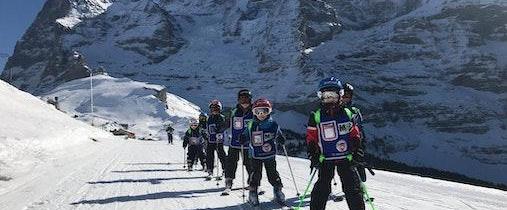 Kids Ski Lessons (from 3 y.) for Beginners from Swiss Ski School Wengen