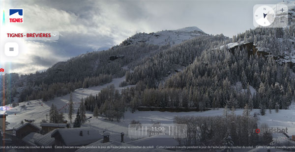 Webcam in Tignes at  Latitude  Longitude 