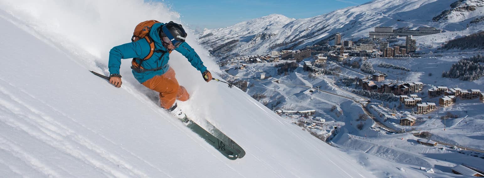 Freeride skiing in Les Menuires
