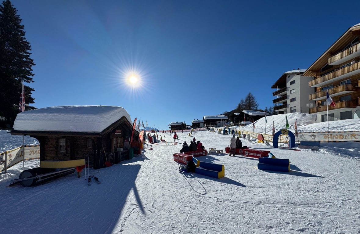 Aletsch Arena Ski Area, Riederalp Ski School, and Kids Beginner Area © Ultimate-Ski.com