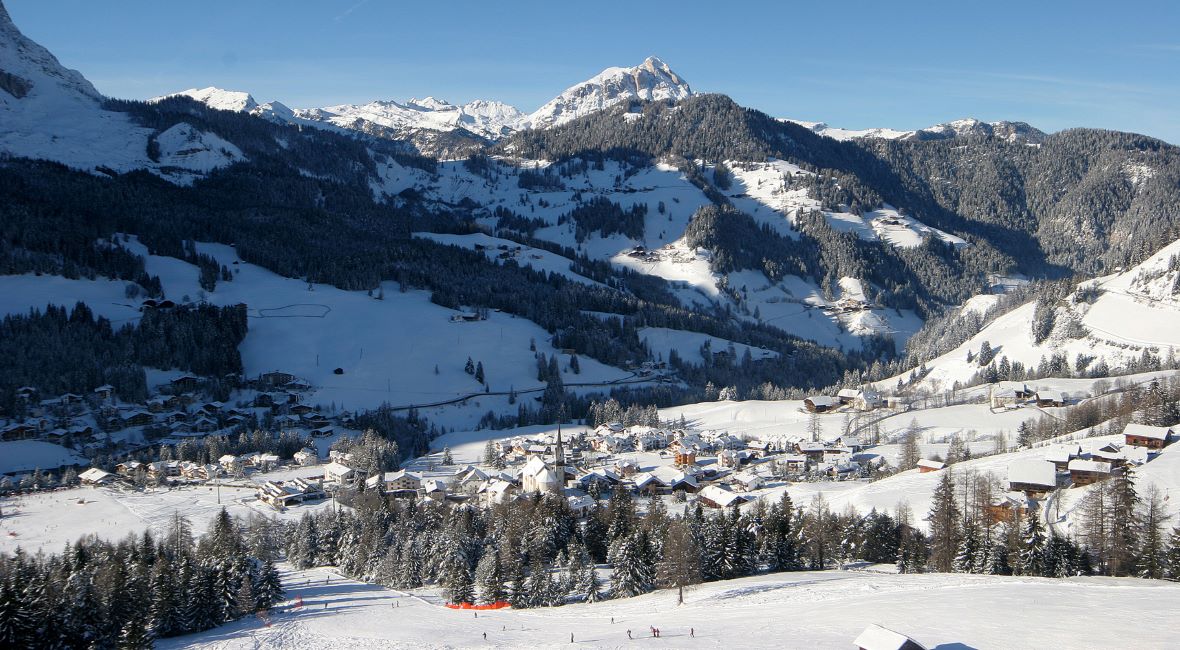 Badia in Alta Badia in winter