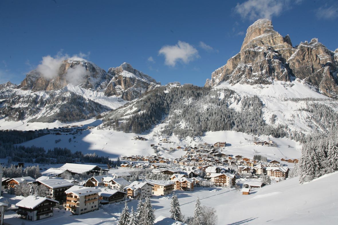 Corvara in Alta Badia in winter