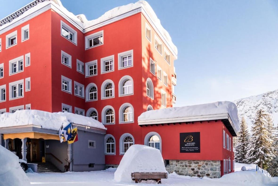 Blatters Arosa Hotel in winter