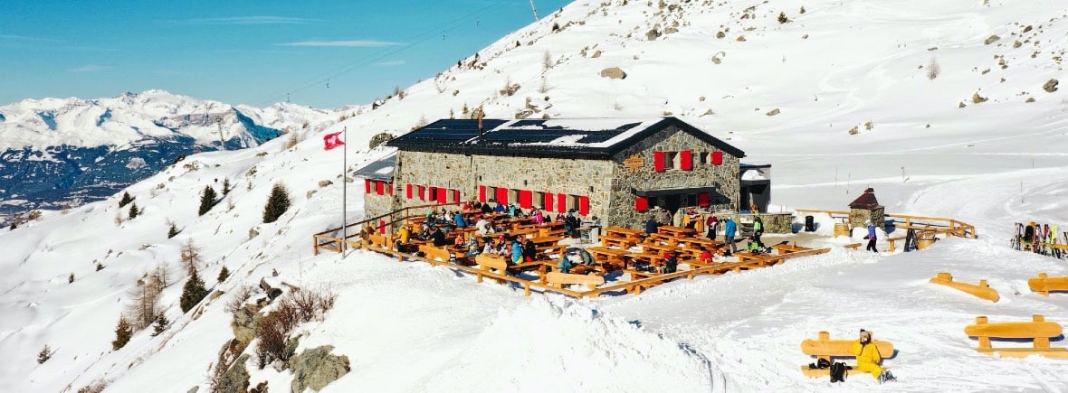 Cabane Bella Tola Mountain Hut St Luc