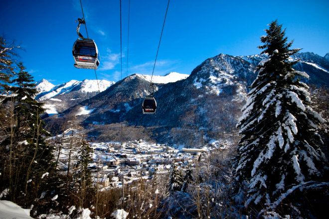 Cauterets Village Telecabine View