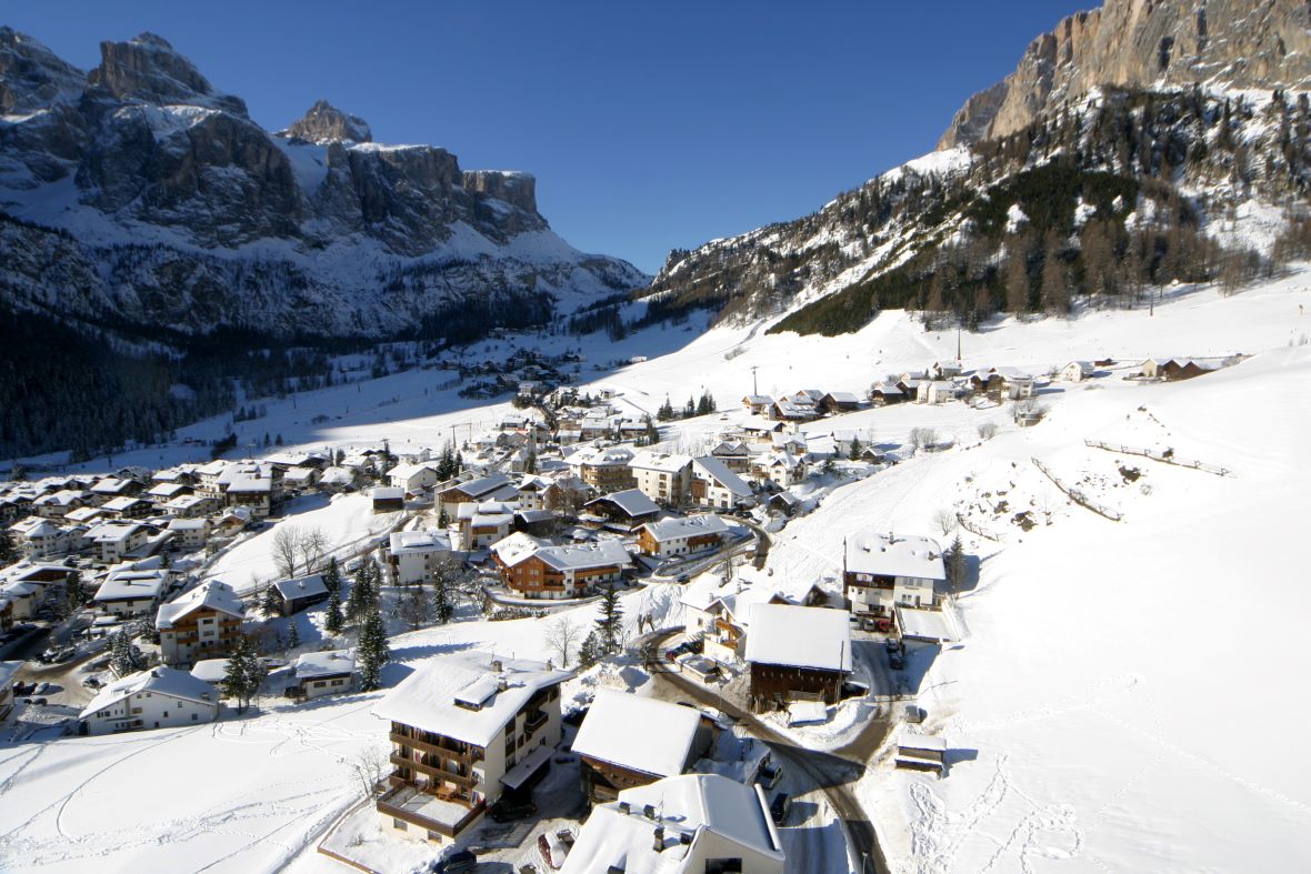 Colfosco in Alta Badia in winter