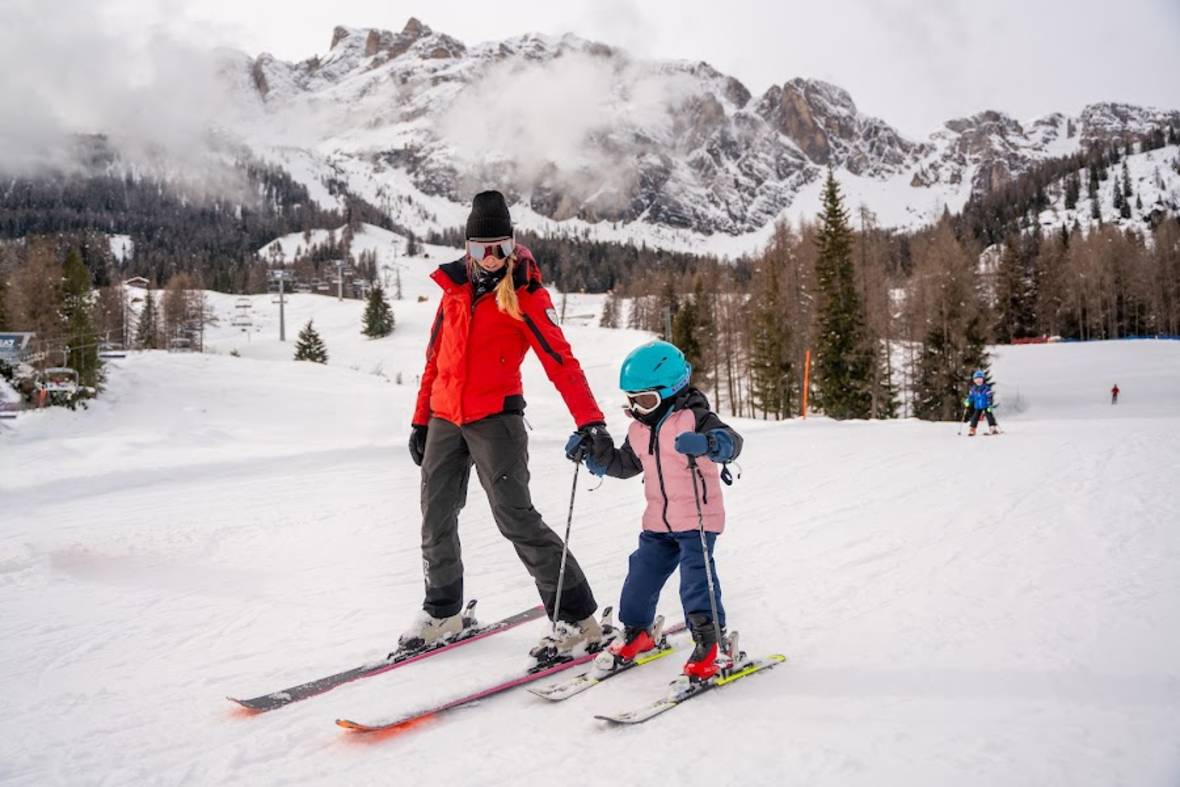 Beginner Skiing Cortina d'Ampezzo