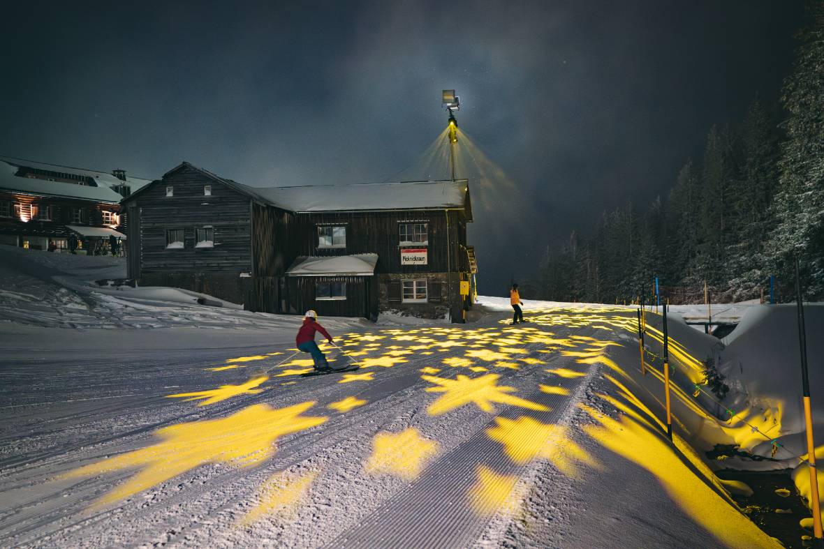 Flumserberg Galaxie Night Skiing © Bergbahnen Flumserberg