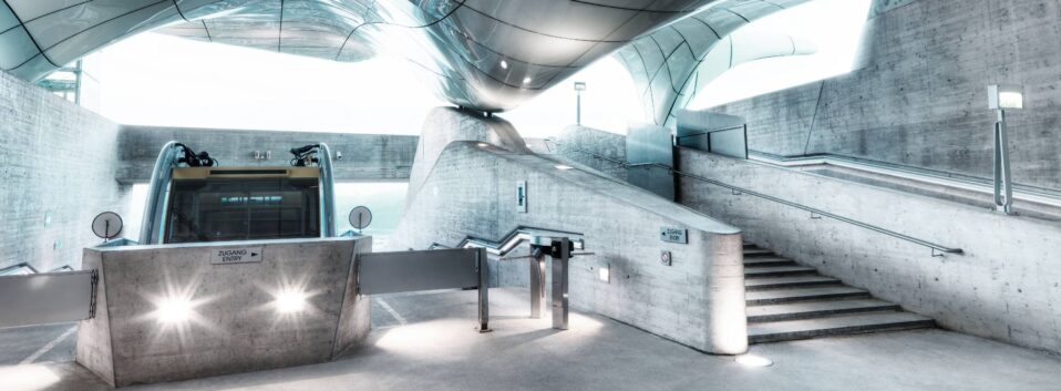 Hungerburgbahn designed by the late, renowned architect, Zaha Hadid