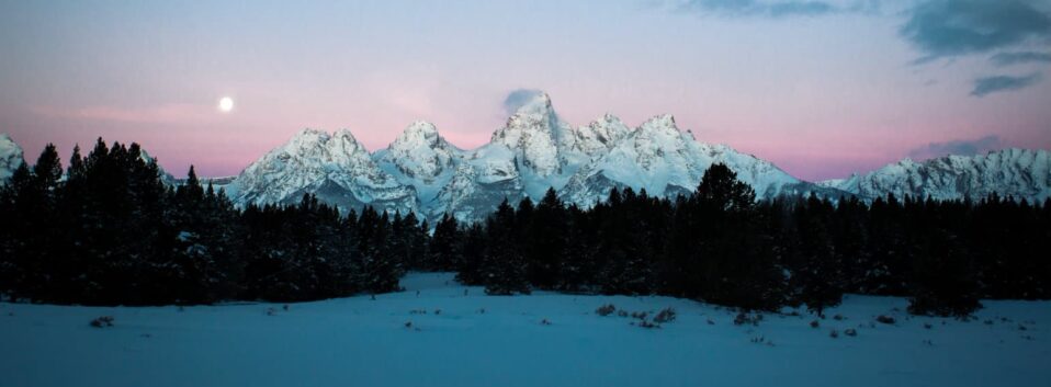 Jackson Hole Ski Resort Moonlight