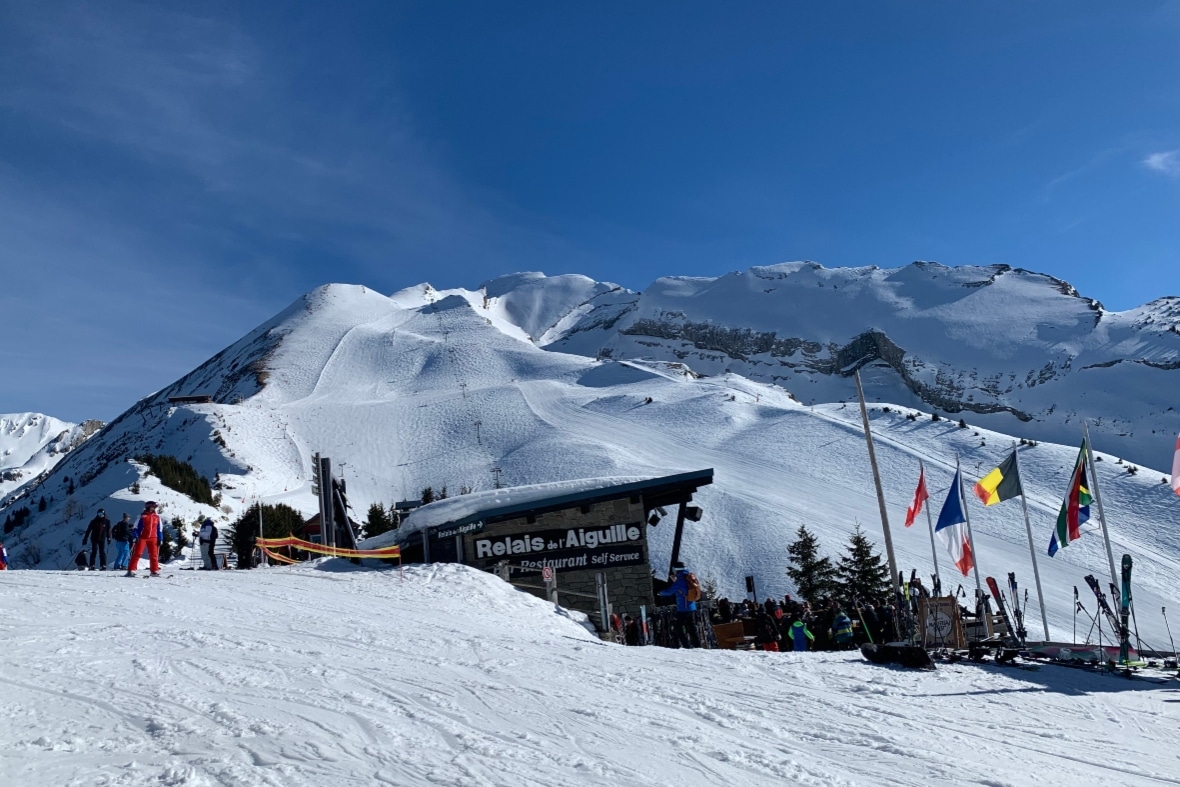 Relais de l'Aiguille Mountain Restaurant in La Clusaz