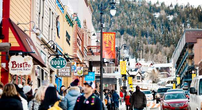 Park City Historic Main Street During Sundance Film Festival