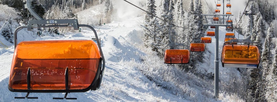 Park City Mountain Resort - Orange Bubble Express Chairlift