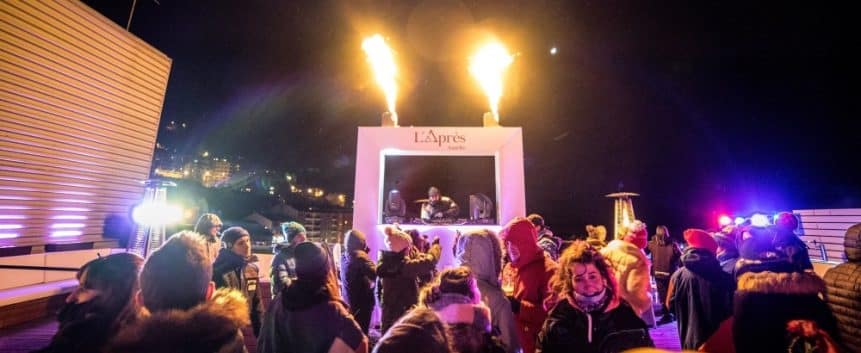 Nightlife in Pas de la Casa in the Grandvalira ski area in Andorra