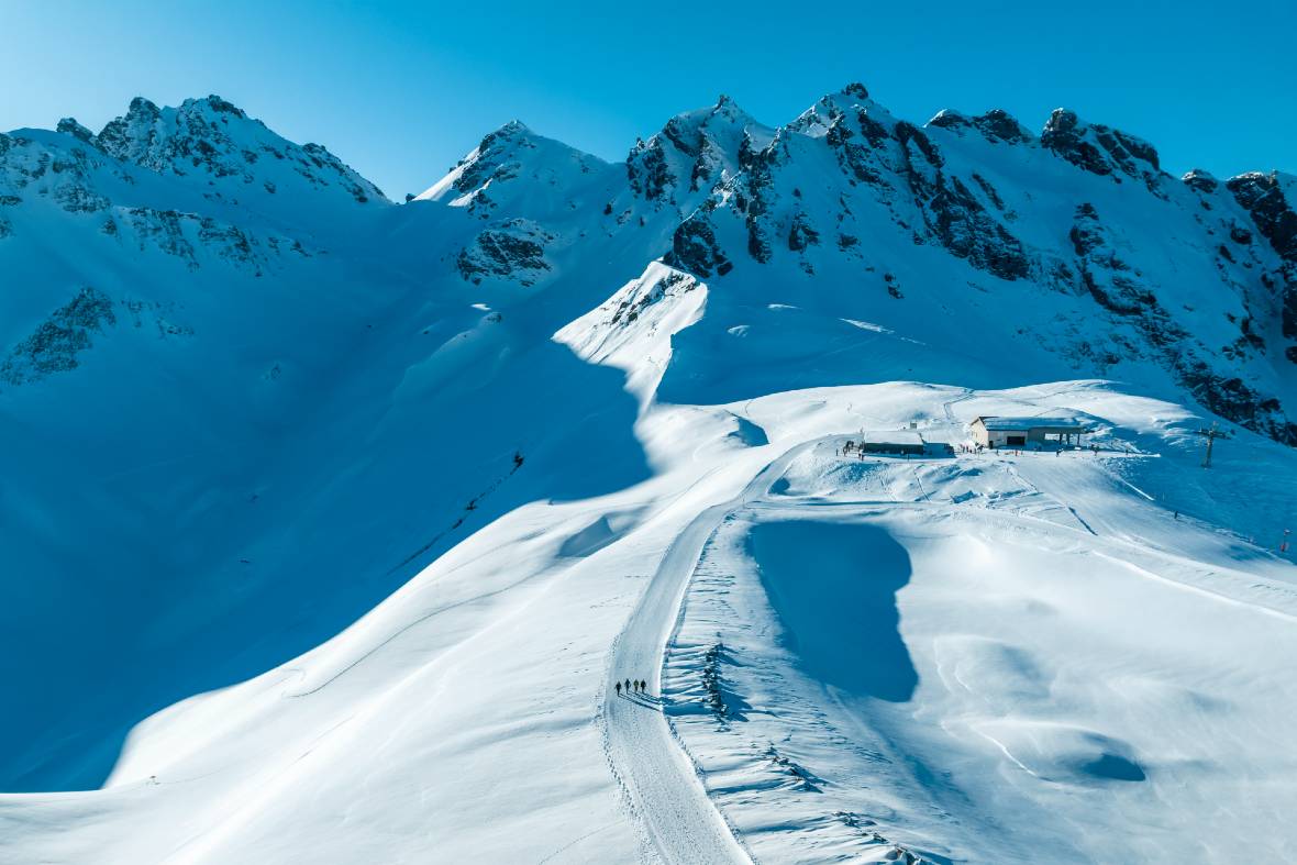 Pizol high-altitude terrain for ski touring beyond the ski area