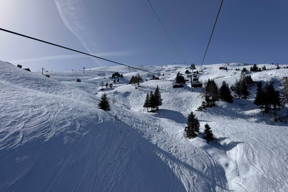 Pizol off-piste terrain accessible from the Schwamm chairlift