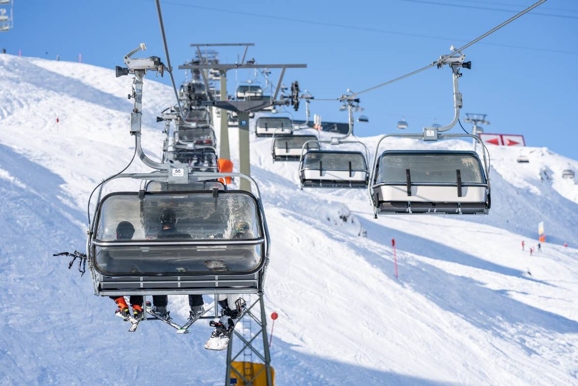 High-speed chairlift in St Anton