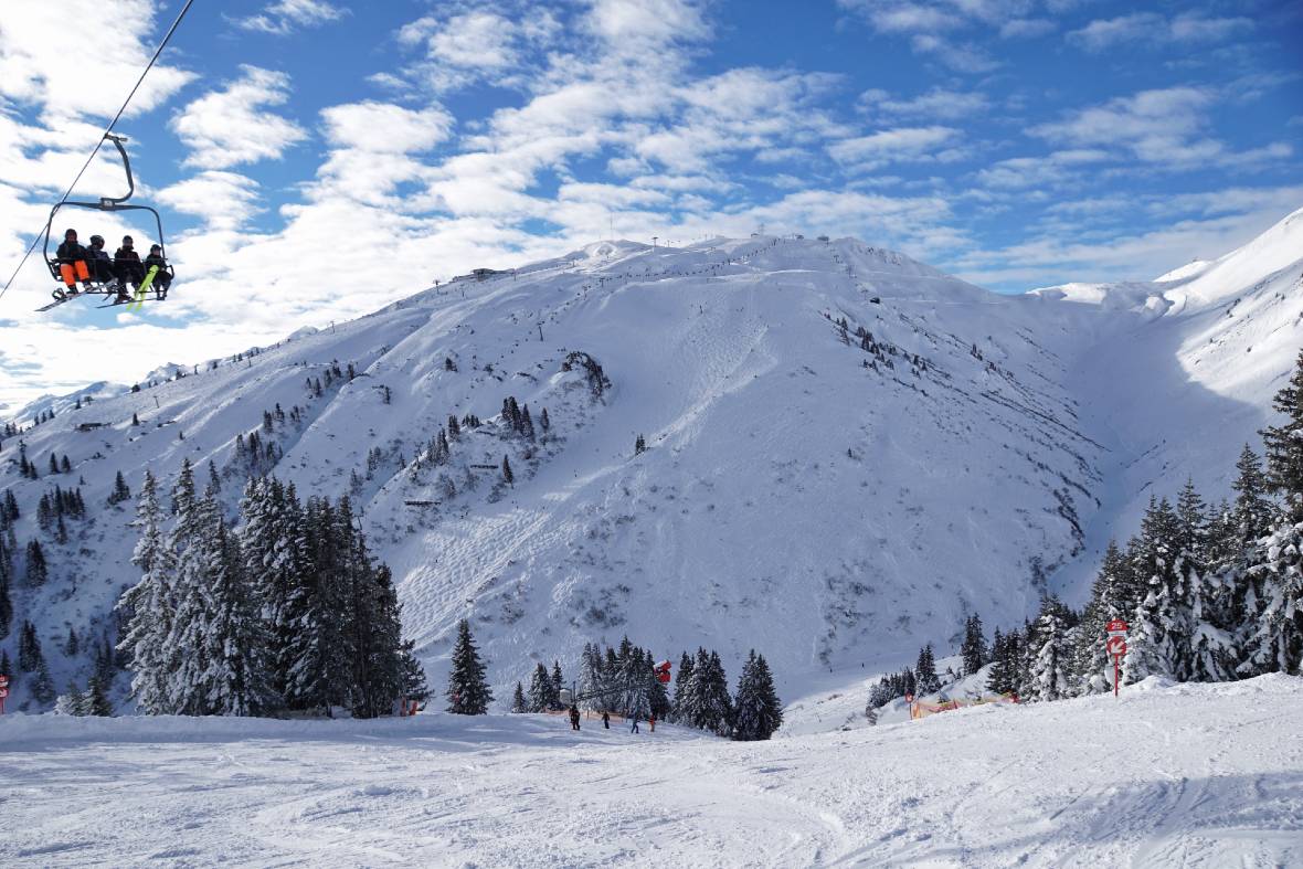 St Anton Galzig and Kandahar piste (Black 2) in winter