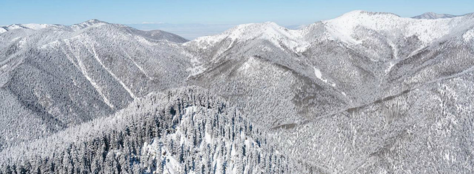 Taos Ski Resort NM USA Winter Landscape