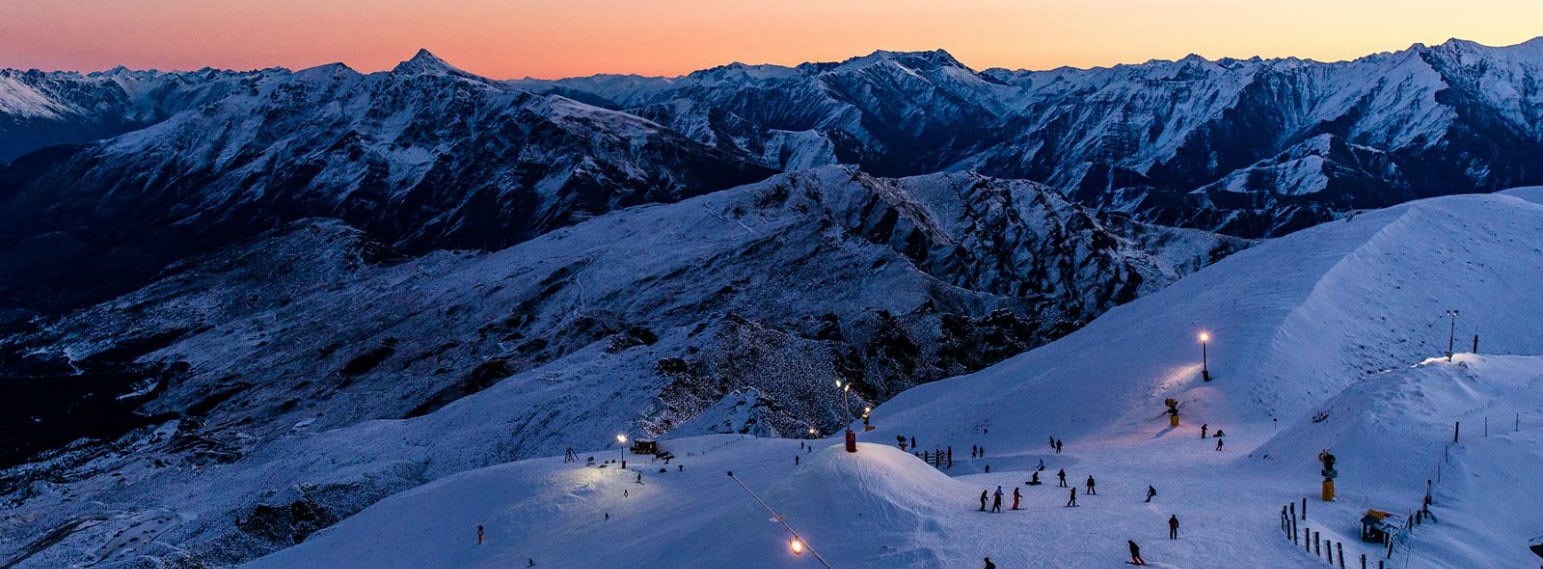 Coronet Peak Ski Resort Nightskiing New Zealand