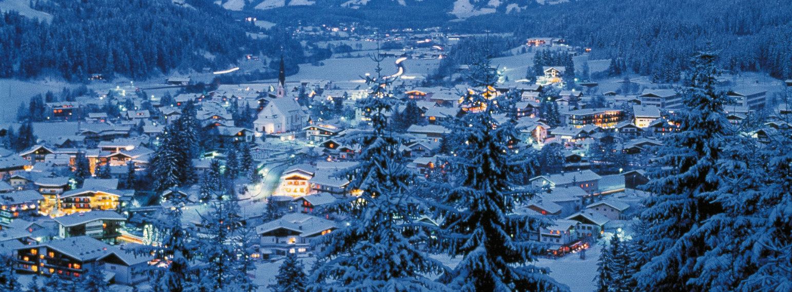 Kirchberg Ski Resort by night