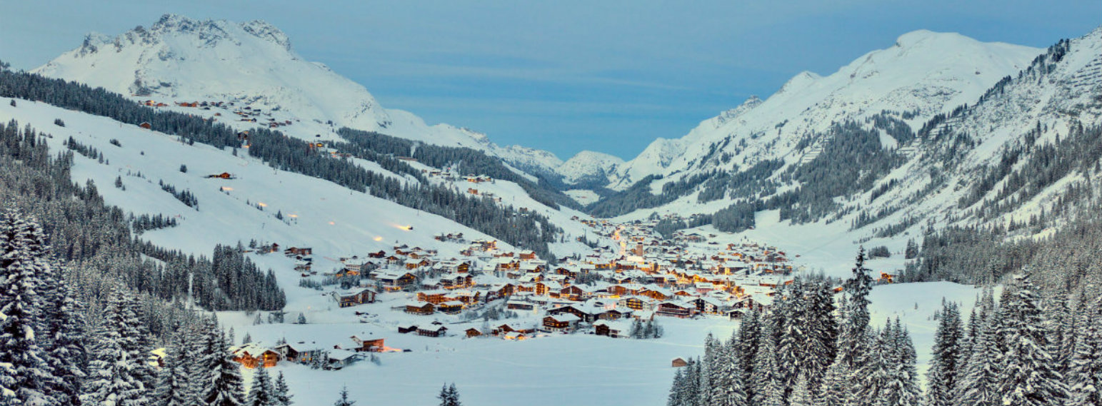 Lech-Zurs Lech village in winter