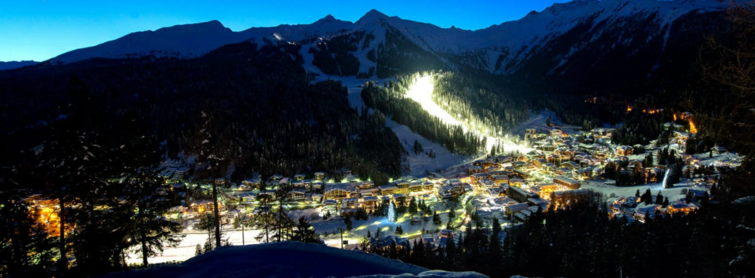 Madonna di Campiglio Ski Resort by night