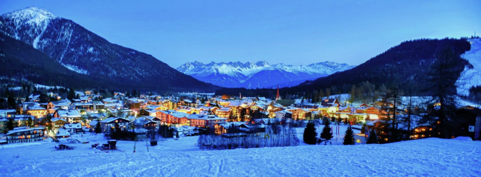 Seefeld Ski Resort by night