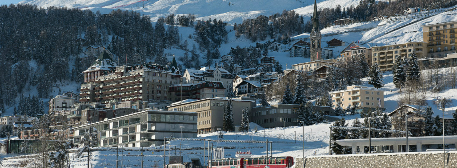 St-Moritz Ski Resort Town