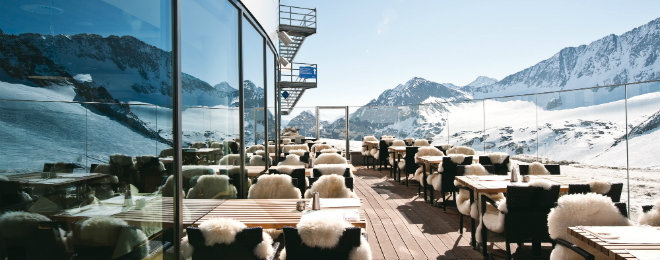 Stubai Glacier Mountain Restaurant Schaufelspitz 660x260