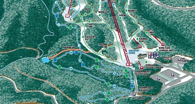 Belleaye Cross Country Trail Map 660X360